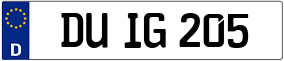 Truck License Plate